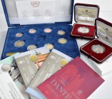 San Marino: Kleines Lot Euromünzen, beinhaltet folgende Münzen: 2 Euro Gedenkmünzen: 2015 Dante, 2015 Mauerfall (2x), 2016 Donatello jeweils in origin...