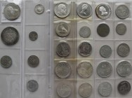 Deutschland: Lot 27 Münzen, meist Silber, dabei Kaiserreich, Weimar, BRD.
 [taxed under margin system]
