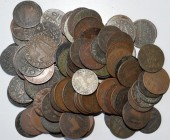 Altdeutschland und RDR bis 1800: Braunschweig: Lot von circa 100 Kupfermünzen aus dem 18./19. Jahrhundert, unterschiedliche Nominale, meist sehr schön...