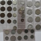 Haus Habsburg: Kleines Lot an Münzen aus Österreich-Ungarn, überwiegend Silbermünzen um 1900 wie Florin oder 1/2/5 Kronen, 8 großformatige Kreuzer aus...