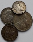 Umlaufmünzen 2 Mark bis 5 Mark: Lot 4 Stück, Baden: 2 Mark 1906 / Preussen: 5 Mark 1913, 3 Mark 1911 / Württemberg: 3 Mark 1911 / sehr schön, sehr sch...