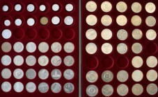 DDR: Konvolut von insgesamt 68 Münzen, 12 x 20 Mark, 19 x 10 Mark, 24 x 5 Mark und 13 x Kleingeldmünzen, u. a. dabei 20 Mark 1967 Wilhelm v. Humboldt,...