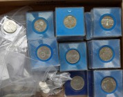 DDR: Lot 80 Münzen, 20 Mark-19 Stück, 10 Mark-33 Stück, 5 Mark-30 Stück, alle Ku-Ni., sehr schön-vorzüglich, vorzüglich, Stempelglanz.
 [taxed under ...