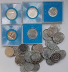 DDR: Lot über 40 Gedenkmünzen der DDR, überwiegend CN Ausgaben, dabei auch 5 Mark Menzel (J.1576), 5 Mark Neuber (J. 1604), 10 Mark Brehm (J. 1597), 1...
