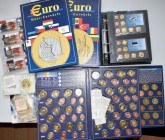 Medaillen - ECU: Eine Sammlung an Europroben (Münzentwürfen) einiger Euroländer (auch von Vatikan) und den neuen EU-Mitglieder ohne Eurobargeld wie Po...