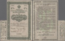 Alte Aktien / Wertpapiere: Russland: Staatlicher Kreditbrief 1915, 4 %, Wert 25 Rubel, Format 15,5x9,7 cm.
 [taxed under margin system]