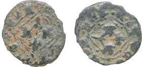 Spain Principality of Catalonia 1479 - 1516 1 Pugesa (Lerida) Copper 1.28g F Cru 1461