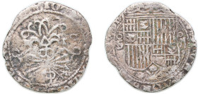 Spain Kingdom 1497 - 1504 S 2 Reales - Ferdinand V and Isabella I Silver (.931) Seville Mint 4.7g F