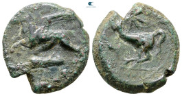 Sicily. Kainon circa 360-340 BC. Bronze Æ
