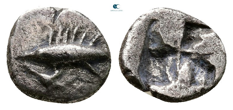 Mysia. Kyzikos circa 500 BC. 
Obol AR

8 mm, 0,54 g



Very Fine