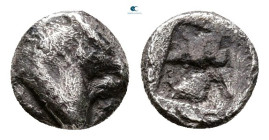Aiolis. Kyme circa 500-475 BC. Tetartemorion AR