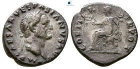 Vespasian AD 69-79. Rome. Denarius AR