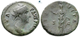 Diva Faustina I AD 140-141. Rome. As Æ
