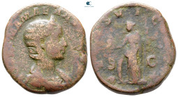 Julia Mamaea. Augusta AD 225-235. Rome. Sestertius Æ