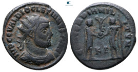 Diocletian AD 284-305. Cyzicus. Radiatus Æ