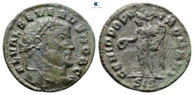 Severus II, as Caesar AD 305-306. Siscia. Follis Æ