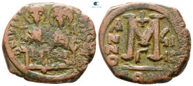 Justin II and Sophia AD 565-578. Constantinople. Follis or 40 Nummi Æ