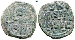 Constantine IX Monomachus AD 1042-1055. Constantinople. Anonymous Follis Æ