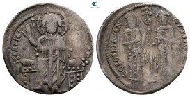 Andronicus II Palaeologus, with Michael IX AD 1282-1328. Constantinople. Basilikon AR