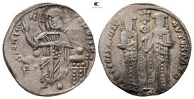 Andronicus II Palaeologus, with Michael IX AD 1282-1328. Constantinople. Basilikon AR