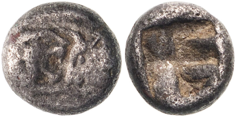 ANCIENT GREECE. KINGDOM OF LYDIA. Kroisos. 
Silver 1/16 stater, circa 561-546 B...