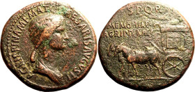 Roman Empire Agrippina Senior (mother of Caligula) AD 37-41 Æ Sestertius Very Fine; areas of roughness