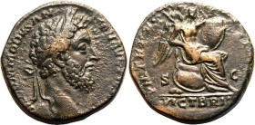 Roman Empire Commodus AD 184-185 Æ Sestertius Very Fine; light tooling to rev., areas of roughness