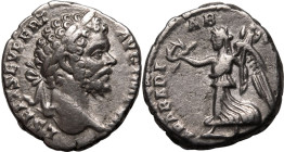 Roman Empire Septimius Severus AD 196-197 AR Denarius About Extremely Fine; lustrous metal