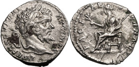 Roman Empire Septimius Severus AD 197-198 AR Denarius Extremely fine; a strong example