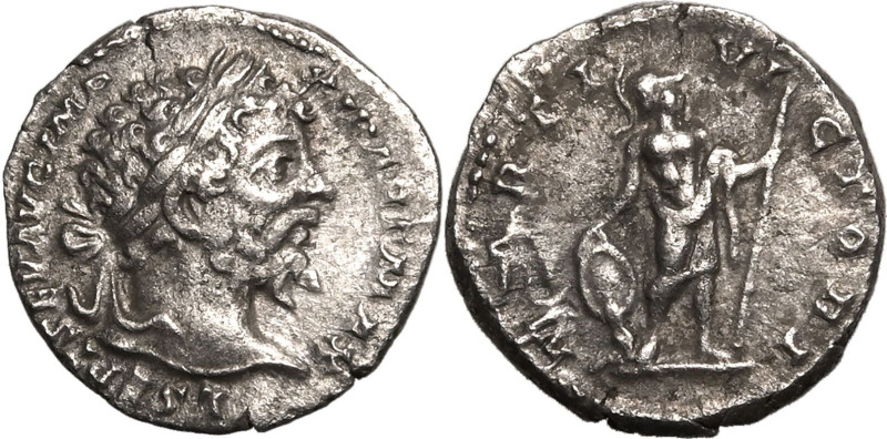 ROMAN EMPIRE. Septimius Severus. 
Silver denarius, AD 197-200. Rome. 
Obv: L S...