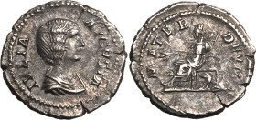 Roman Empire Julia Domna (wife of Septimius Severus) AD 196-211 AR Denarius Extremely fine; attractive old cabinet tone