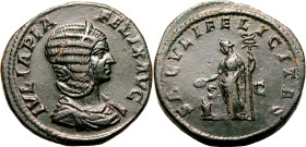 Roman Empire Julia Domna (mother of Caracalla) AD 211-217 Æ Sestertius Good Extremely Fine; a fine specimen