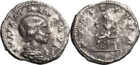 Roman Empire Julia Maesa (grandmother of Elagabalus) AD 218-222 AR Denarius Extremely fine