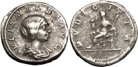 Roman Empire Julia Maesa (grandmother of Elagabalus) AD 218-222 AR Denarius Very fine