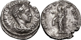 Roman Empire Severus Alexander AD 222 AR Denarius Extremely fine