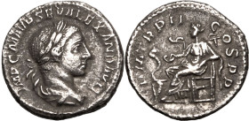 Roman Empire Severus Alexander AD 223 AR Denarius Extremely fine