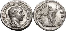 Roman Empire Severus Alexander AD 224 AR Denarius Extremely fine