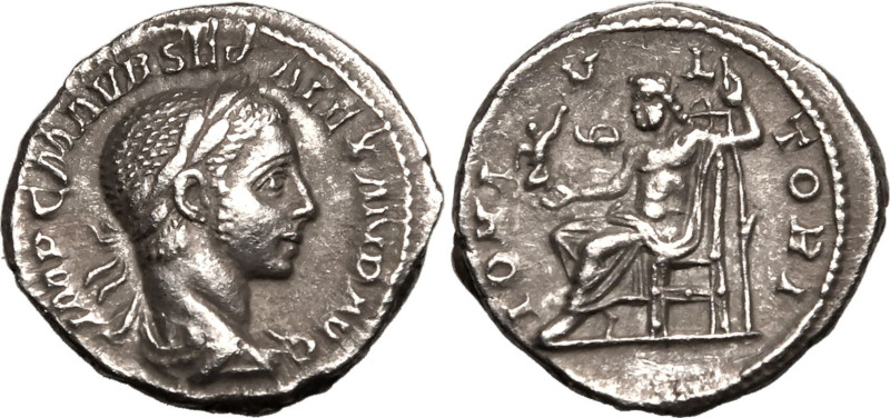 ROMAN EMPIRE. Severus Alexander. 
Silver denarius, AD 225. Rome. 
Obv: IMP C M...