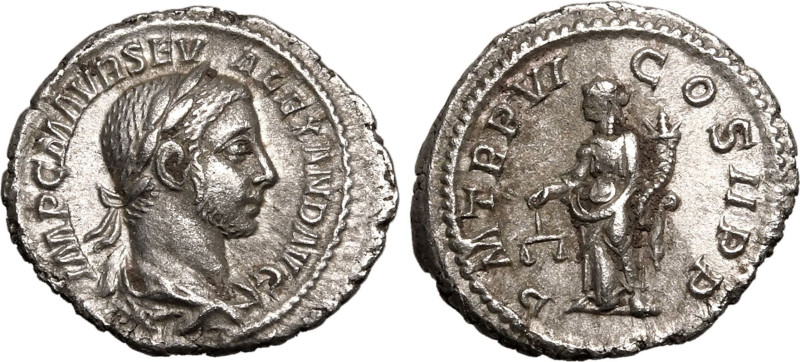 ROMAN EMPIRE. Severus Alexander. 
Silver denarius, AD 227. Rome. 
Obv: IMP C M...