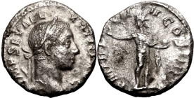 Roman Empire Severus Alexander AD 230 AR Denarius Very Fine