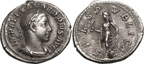 Roman Empire Severus Alexander AD 231-235 AR Denarius Extremely fine