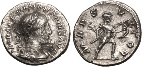 Roman Empire Severus Alexander AD 232 AR Denarius Extremely fine
