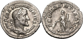 Roman Empire Maximinus I AD 235-236 AR Denarius About Good Very Fine; well-centred