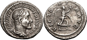 Roman Empire Maximinus I AD 236 AR Denarius Extremely fine