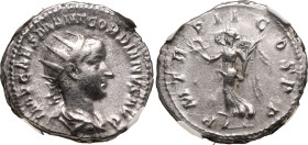 Roman Empire Gordian III AD 239 AR Antoninianus NGC VF Strike: 5/5 Surface: 3/5
