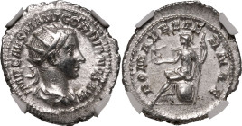 Roman Empire Gordian III AD 240 AR Antoninianus NGC XF Strike: 5/5 Surface: 3/5