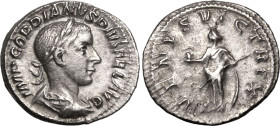 Roman Empire Gordian III AD 241 AR Denarius Extremely fine