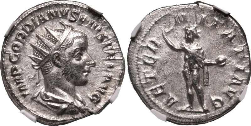 ROMAN EMPIRE. Gordian III. 
Silver antoninianus, AD 241-243. Rome. 
Obv: IMP G...