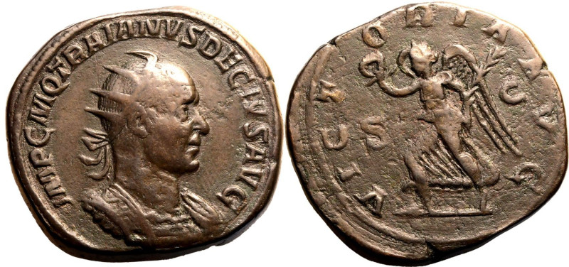 ROMAN EMPIRE. Trajan Decius. 
Bronze double sestertius, AD 249-251. Rome. 
Obv...