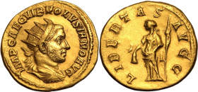 Roman Empire Volusian AD 252 AV Binio Extremely Fine